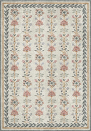 Goliad Pastel Çiçekli Desenli Yıkanabilir Özel Ölçü Halı - ürün görseli