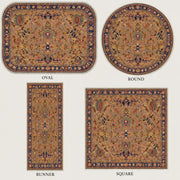 Canterbury Geometrik El Halısı Desenli Vintage Yıkanabilir Özel Ölçü Halı - ürün görseli