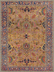 Canterbury Geometrik El Halısı Desenli Vintage Yıkanabilir Özel Ölçü Halı - ürün görseli