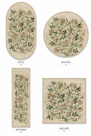 Savannah Boho Çiçek Desenli Yıkanabilir Özel Ölçü Halı - ürün görseli