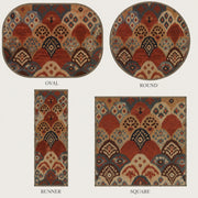 Sedona Boho Kilim Desenli Renkli Yıkanabilir Özel Ölçü Halı - ürün görseli