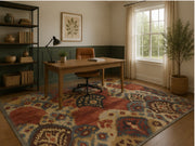 Sedona Boho Kilim Desenli Renkli Yıkanabilir Özel Ölçü Halı - ürün görseli