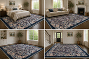 Portland Zeytin Yeşili Geometrik Kilim Desenli Boho Yıkanabilir Özel Ölçü Halı - ürün görseli
