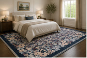 Portland Zeytin Yeşili Geometrik Kilim Desenli Boho Yıkanabilir Özel Ölçü Halı - ürün görseli