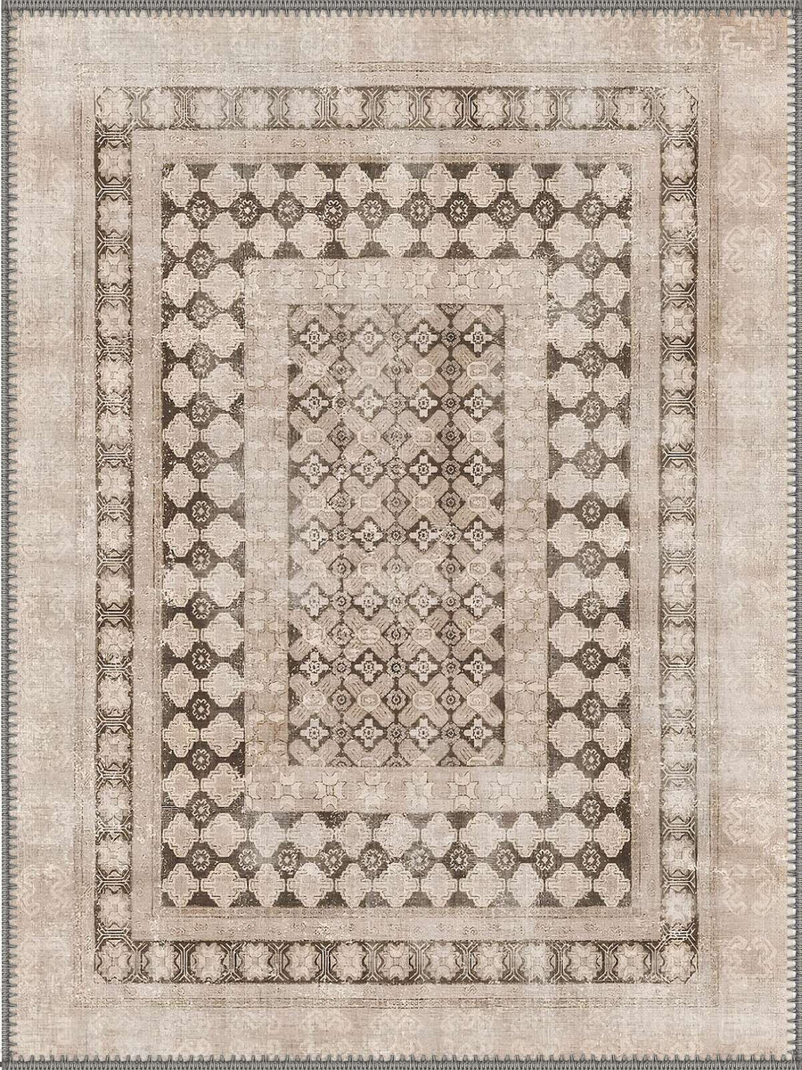 Madison Geometrik Boho Desenli Yıkanabilir Özel Ölçü Halı - ürün görseli