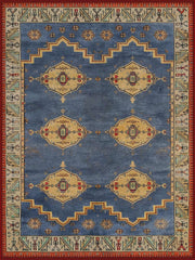 Albuquerque Geometrik Etnik Boho Desenli Yıkanabilir Özel Ölçü Halı - ürün görseli