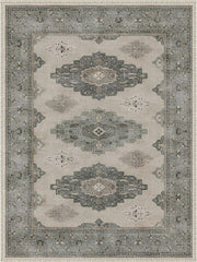 Boulder Geometrik Vintage Desenli Yıkanabilir Özel Ölçü Halı - ürün görseli