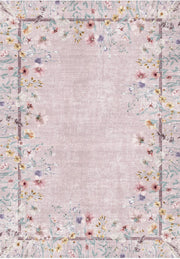 Kensington Pastel Çiçek Desenli Yıkanabilir Özel Ölçü Halı - ürün görseli