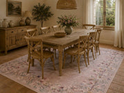 Kensington Pastel Çiçek Desenli Yıkanabilir Özel Ölçü Halı - ürün görseli