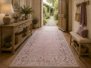 Kensington Pastel Çiçek Desenli Yıkanabilir Özel Ölçü Halı - ürün görseli