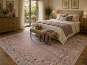 Kensington Pastel Çiçek Desenli Yıkanabilir Özel Ölçü Halı - ürün görseli